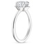18K White Gold Gardenia Diamond Ring, smallside view