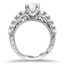 Heirloom Inspired Diamond Engagement Ring, smallside view