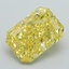4.27 Ct. Fancy Vivid Yellow Radiant Lab Grown Diamond