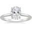 Platinum Petite Elodie 1.5mm Ring, smalltop view