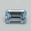 1.53 Ct. Fancy Intense Blue Emerald Lab Grown Diamond