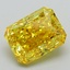 2.32 Ct. Fancy Vivid Yellow Radiant Lab Grown Diamond