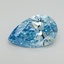 5.07 Ct. Fancy Vivid Blue Pear Lab Grown Diamond