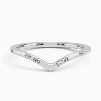 Astra Contour Diamond Ring in Platinum