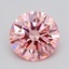 1.54 Ct. Fancy Vivid  Pink Round Lab Grown Diamond