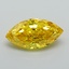 0.93 Ct. Fancy Vivid Yellow Marquise Lab Grown Diamond