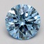1.56 Ct. Fancy Blue Round Lab Grown Diamond