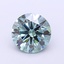 1.53 Ct. Fancy Deep Greenish Blue Round Lab Grown Diamond