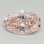 5.13 Ct. Fancy Intense Pink Oval Lab Grown Diamond