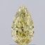 0.94 Ct. Fancy Intense Yellow Pear Lab Grown Diamond