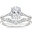 18K White Gold Aria Contoured Diamond Bridal Set