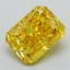 3.02 Ct. Fancy Vivid Yellow Radiant Lab Grown Diamond