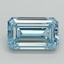 1.50 Ct. Fancy Intense Blue Emerald Lab Grown Diamond