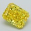 3.27 Ct. Fancy Vivid Yellow Radiant Lab Grown Diamond