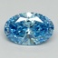 2.01 Ct. Fancy Vivid Blue Oval Lab Grown Diamond