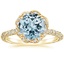 18K Yellow Gold Nova Halo Diamond Ring (1/2 ct. tw.), smalltop view