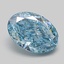 1.13 Ct. Fancy Vivid Blue Oval Lab Grown Diamond