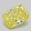 1.42 Ct. Fancy Intense  Yellow Cushion Lab Grown Diamond