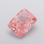 3.04 Ct. Fancy Vivid Pink Cushion Lab Grown Diamond
