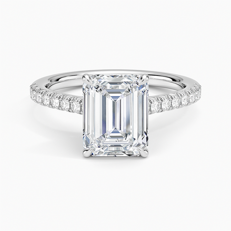 Cathedral Pavé Diamond Ring