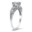 The Lucile Ring, smalltop view on a hand