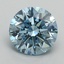 3.55 Ct. Fancy Vivid Blue Round Lab Grown Diamond