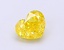 1.01 Ct. Fancy Vivid  Yellow Heart Lab Grown Diamond