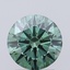 1.46 Ct. Fancy Vivid  Green Round Lab Grown Diamond