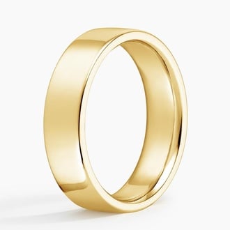 Low Profile Flat Wedding Band