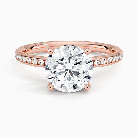 14K Rose Gold Tabitha Channel Set Diamond Ring