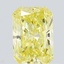 0.53 Ct. Fancy Intense Yellow Radiant Lab Grown Diamond