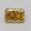 0.87 Ct. Fancy Vivid Brownish Yellow Radiant Lab Grown Diamond