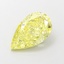 1.60 Ct. Fancy Intense Yellow Pear Lab Grown Diamond