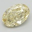 5.06 Ct. Fancy Intense  Yellow Oval Lab Grown Diamond