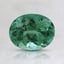 7.2x5.8mm Unheated Green Oval Tourmaline