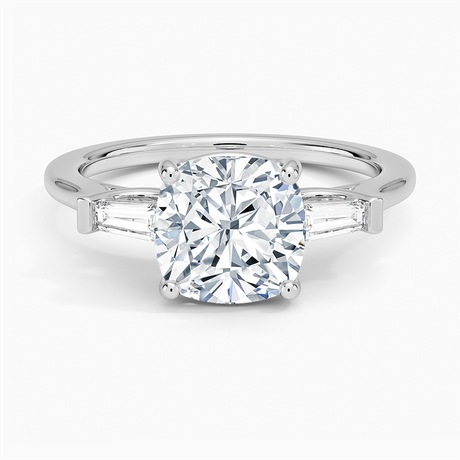 Flush Fit Tapered Baguette Diamond Ring