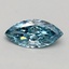 0.71 Ct. Fancy Vivid Blue Marquise Lab Grown Diamond