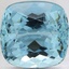 13.9x13.6mm Cushion Aquamarine