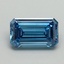 1.03 Ct. Fancy Vivid Malibu Blue Emerald Lab Grown Diamond