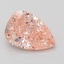 1.09 Ct. Fancy Vivid Pink Pear Lab Grown Diamond