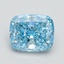 2.07 Ct. Fancy Vivid Blue Cushion Lab Grown Diamond