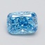 2.75 Ct. Fancy Vivid Blue Cushion Lab Grown Diamond