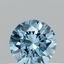 0.32 Ct. Fancy Vivid Blue Round Lab Grown Diamond