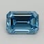3.17 Ct. Fancy Vivid Malibu Blue Emerald Lab Grown Diamond