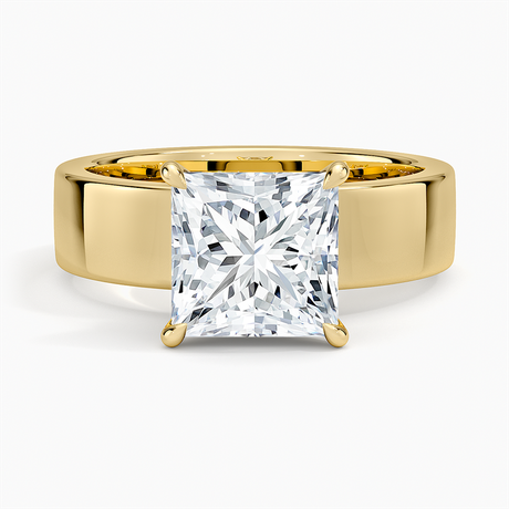 Thick Band Engagement Ring - Alden