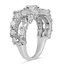 The Janelle Ring, smalltop view on a hand