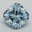 3.55 Ct. Fancy Intense Blue Cushion Lab Grown Diamond