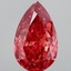 10.14 Ct. Fancy Vivid  Red Pear Lab Grown Diamond