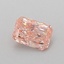 0.54 Ct. Fancy Vivid Pink Radiant Lab Grown Diamond