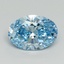 2.13 Ct. Fancy Vivid Blue Oval Lab Grown Diamond